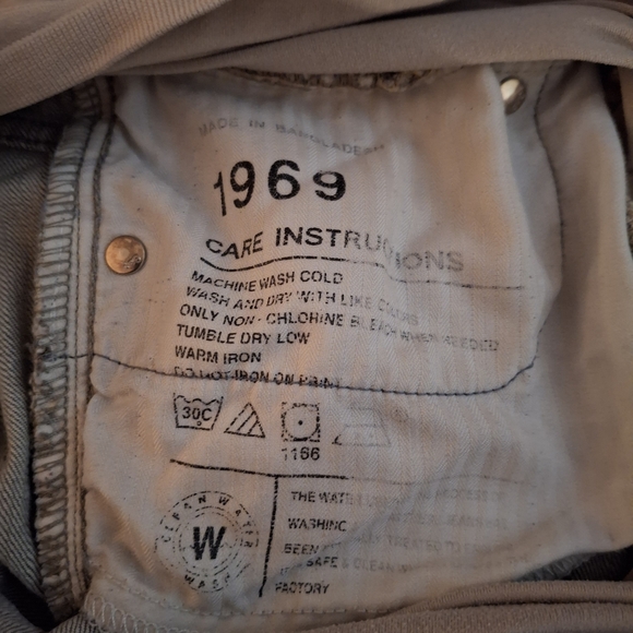 1969 Always Skinny Women's Gray Straight Leg Maternity Jeans - Picture 9 of 9